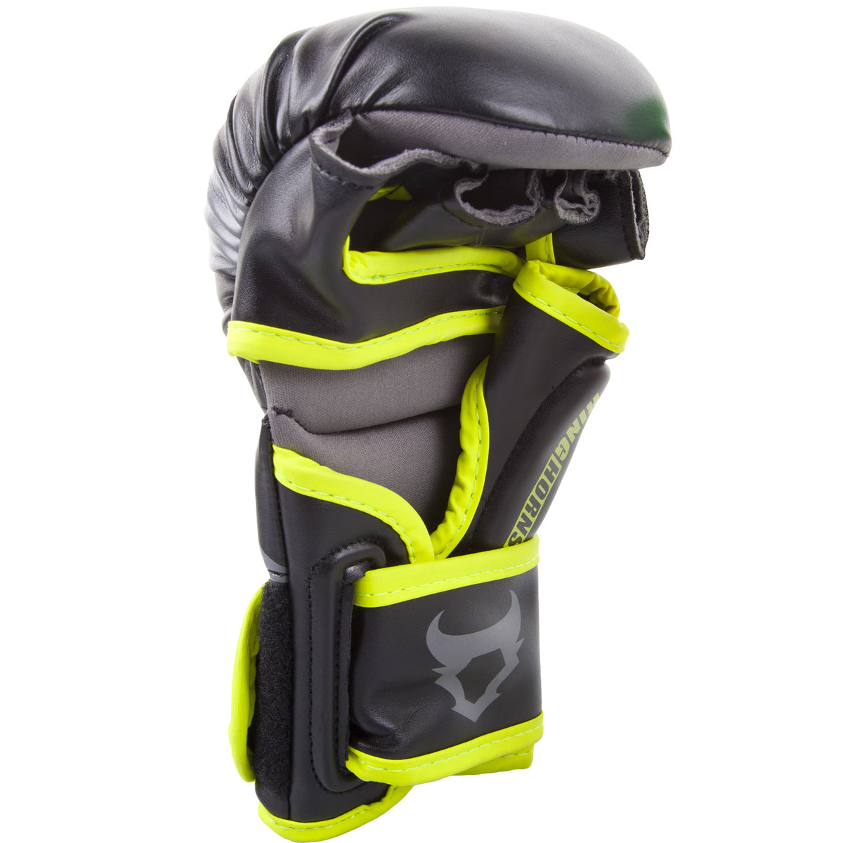 Ringhorns Charger sparring gloves - Black/Fluorescent Yellow