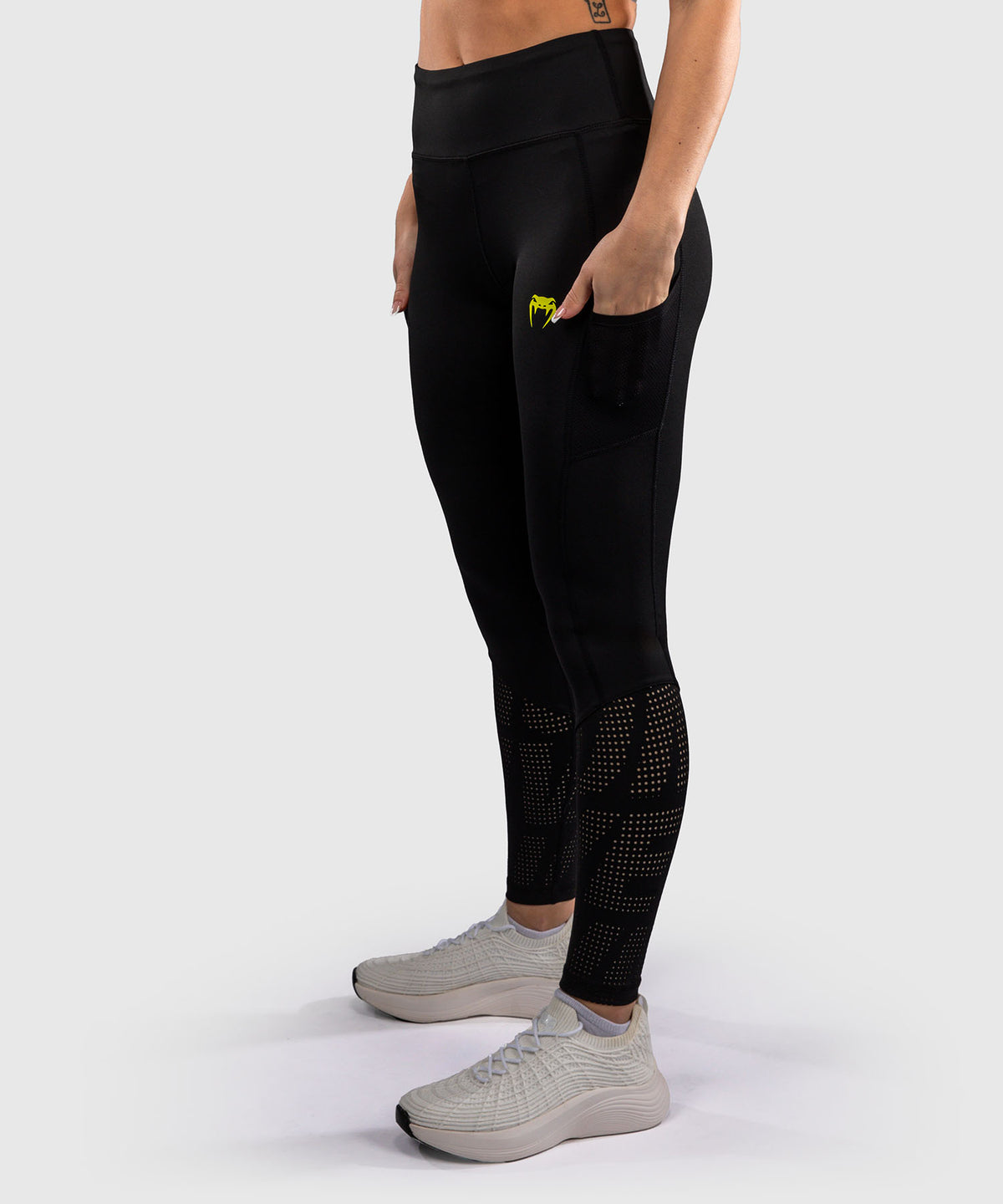 Venum Lazer Women's Leggings - Black/Yellow