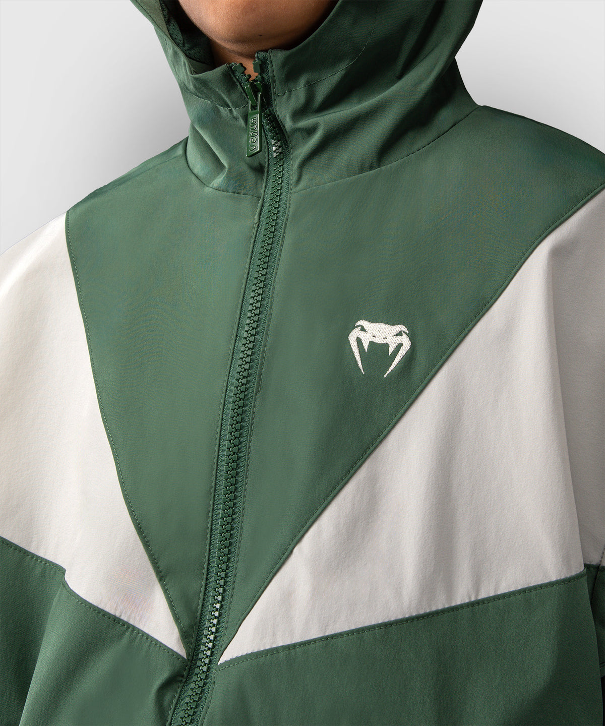 Venum Vectra Chaquetas de Chándal Niños – Verde Bosque/ Blanco Roto