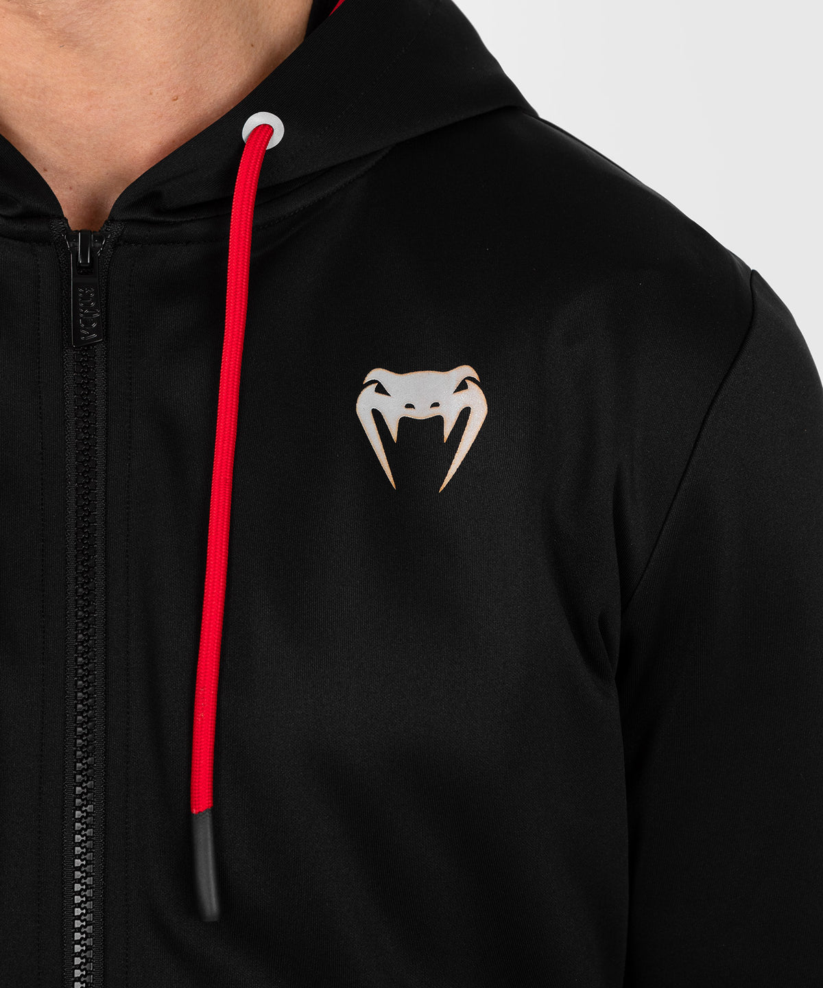 UFC Venum Performance Institute 2.0 Herren Zip Hoodie - Schwarz/Rot