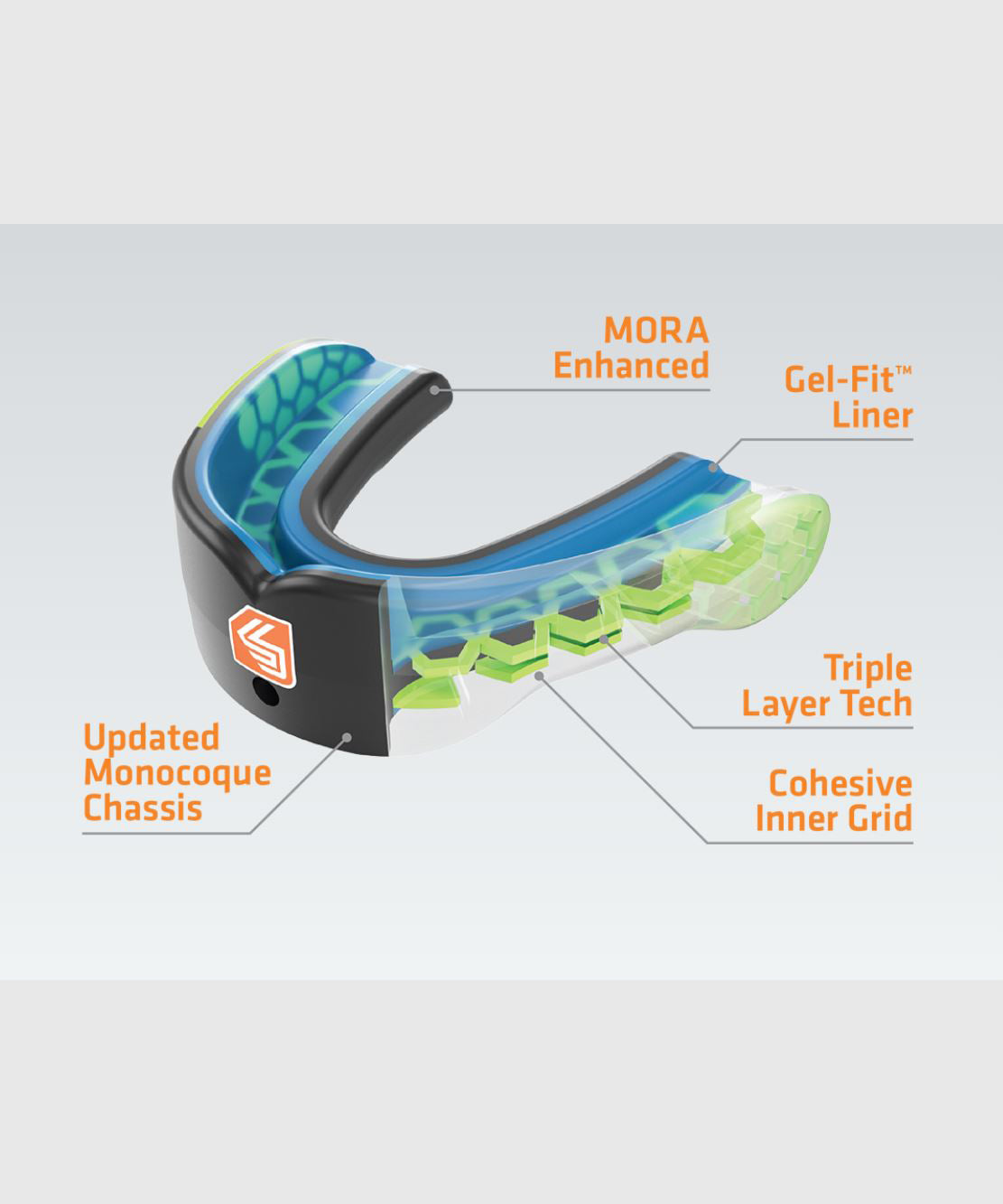 Shock Doctor Gel Max "Power" Mouthguard - Black