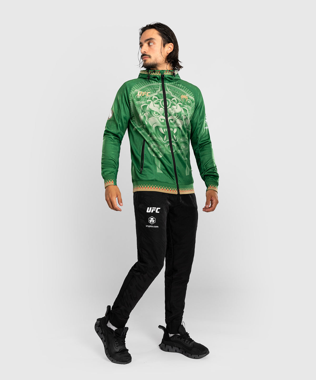 Men’s Noche UFC 2.0 By Venum Green Authentic Fight Night Walkout Hoodie
