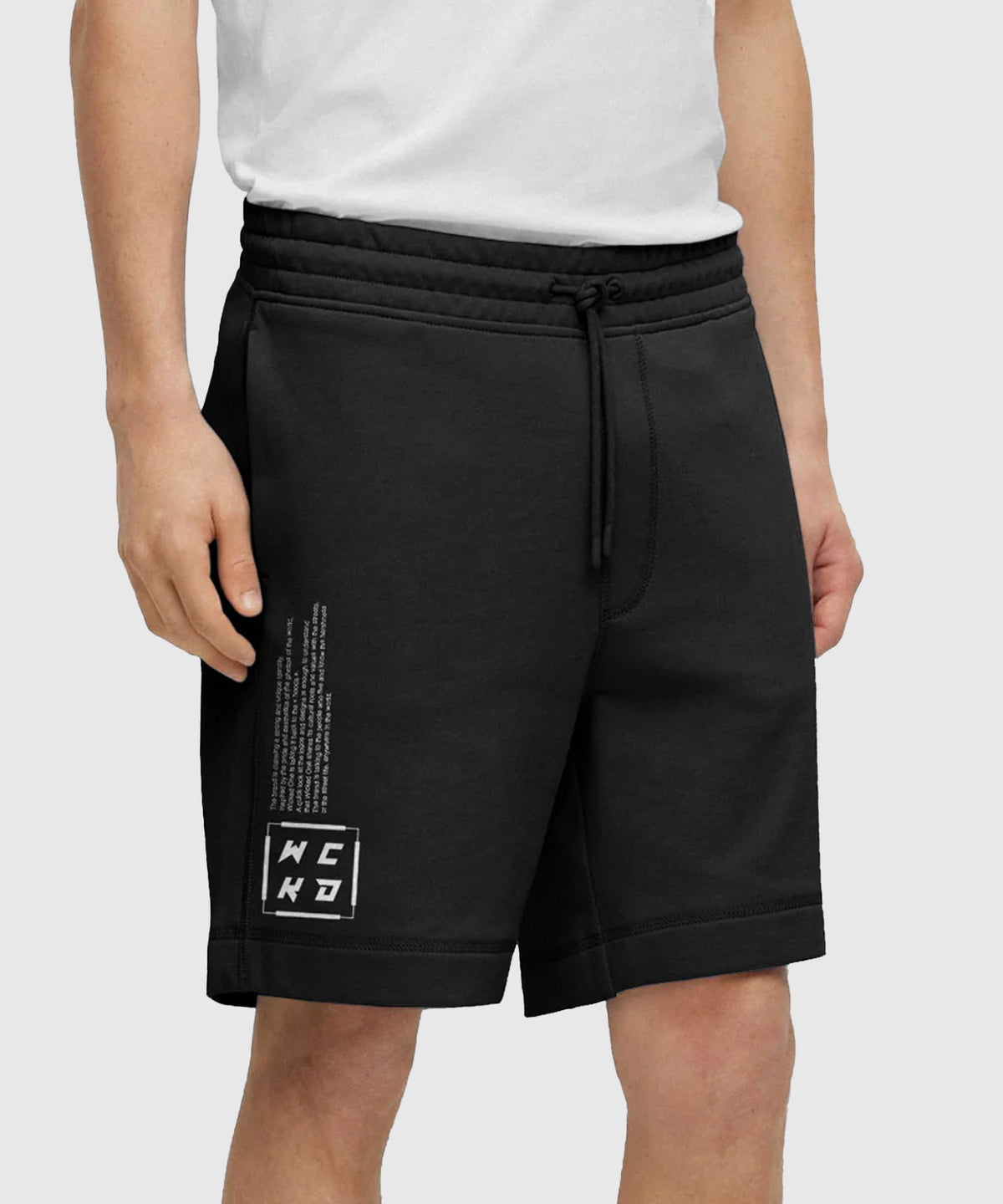 Wicked One Oversize Project MMA-Baumwollshorts - Schwarz