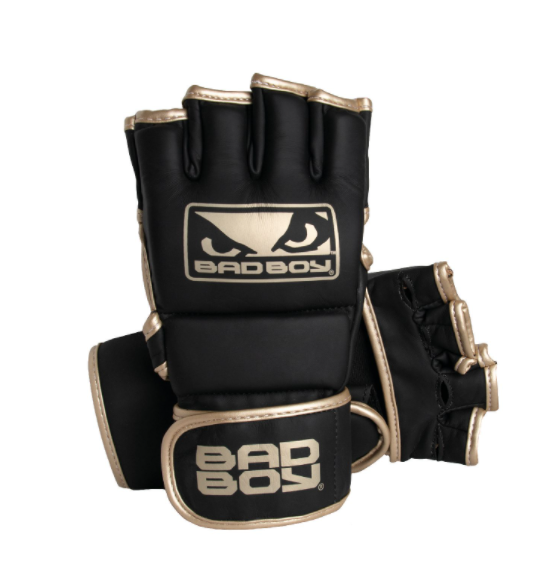 Bad Boy Fashion Guantoni da MMA con pollici - Nero/Oro