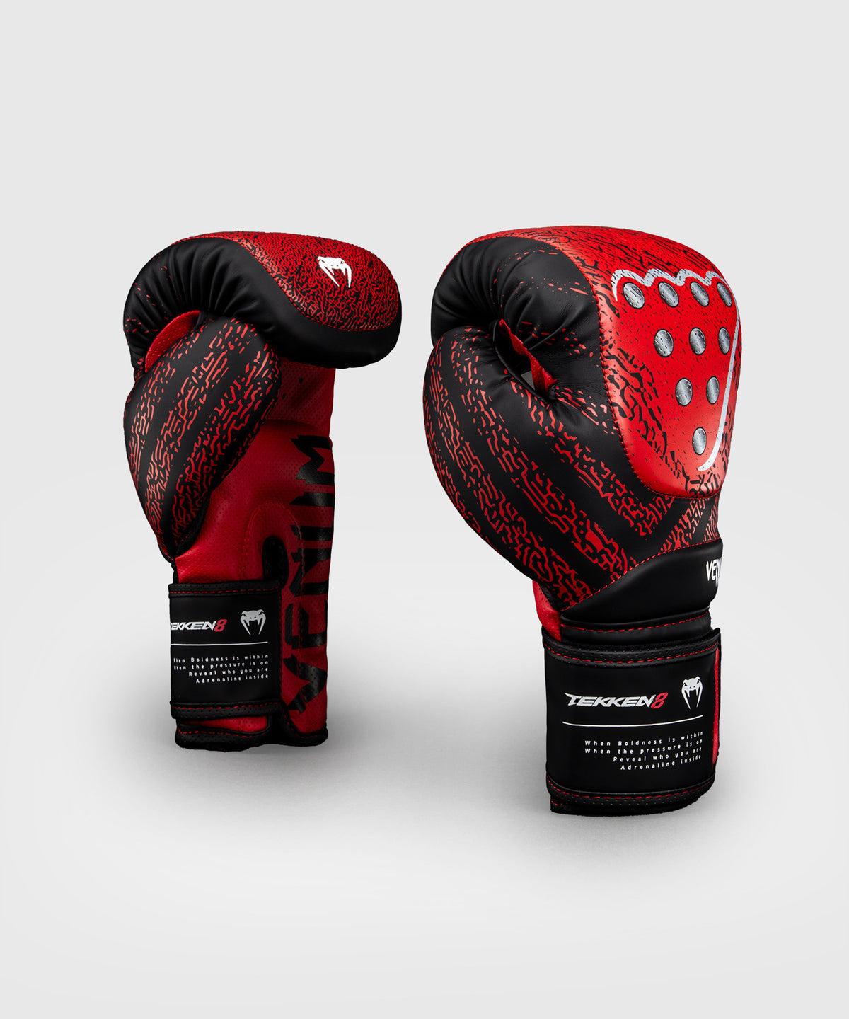 Venum x TEKKEN 8 Impact Evo Boxing Gloves - Kazuya - Red/Black