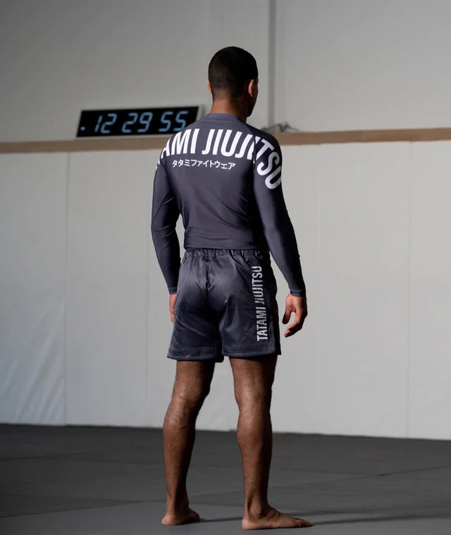 Fightshort Mid Cut Tatami Fightwear Impact - Gris
