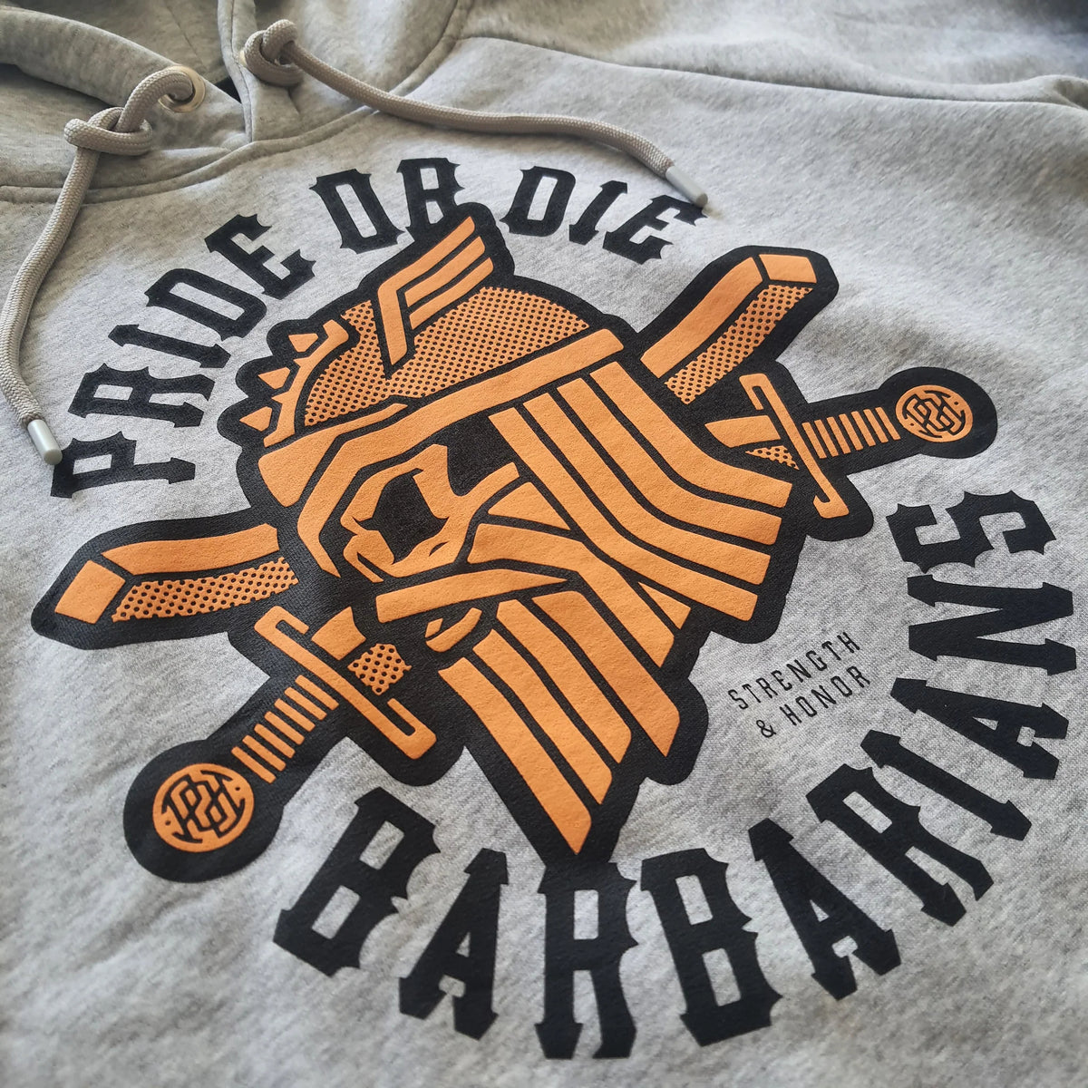 Pride Or Die Barbarians Sudadera con Capucha - Grau