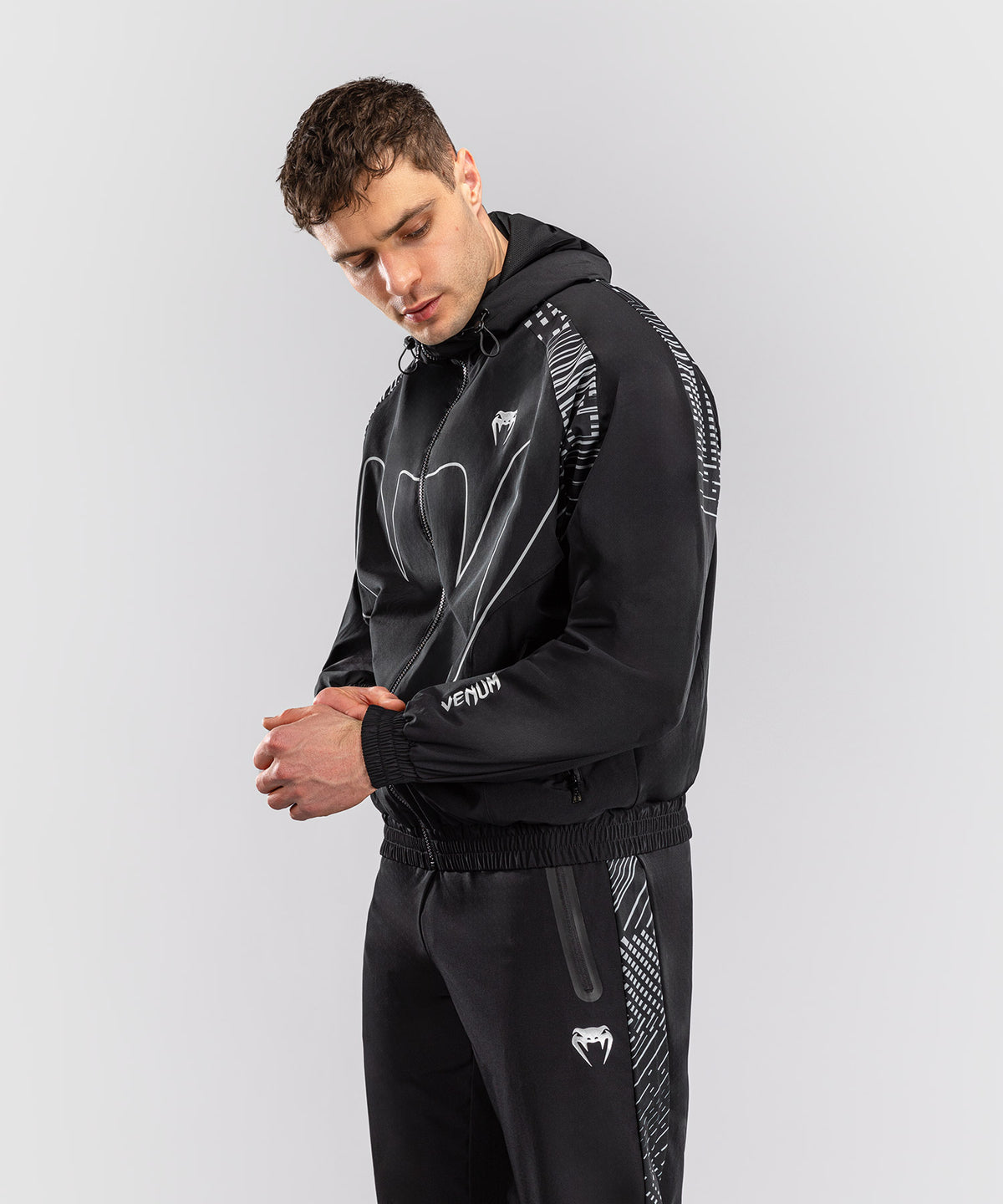 Venum Midnight Fury Trainingsjacke – Mitternachtsblau/Grau/Silber