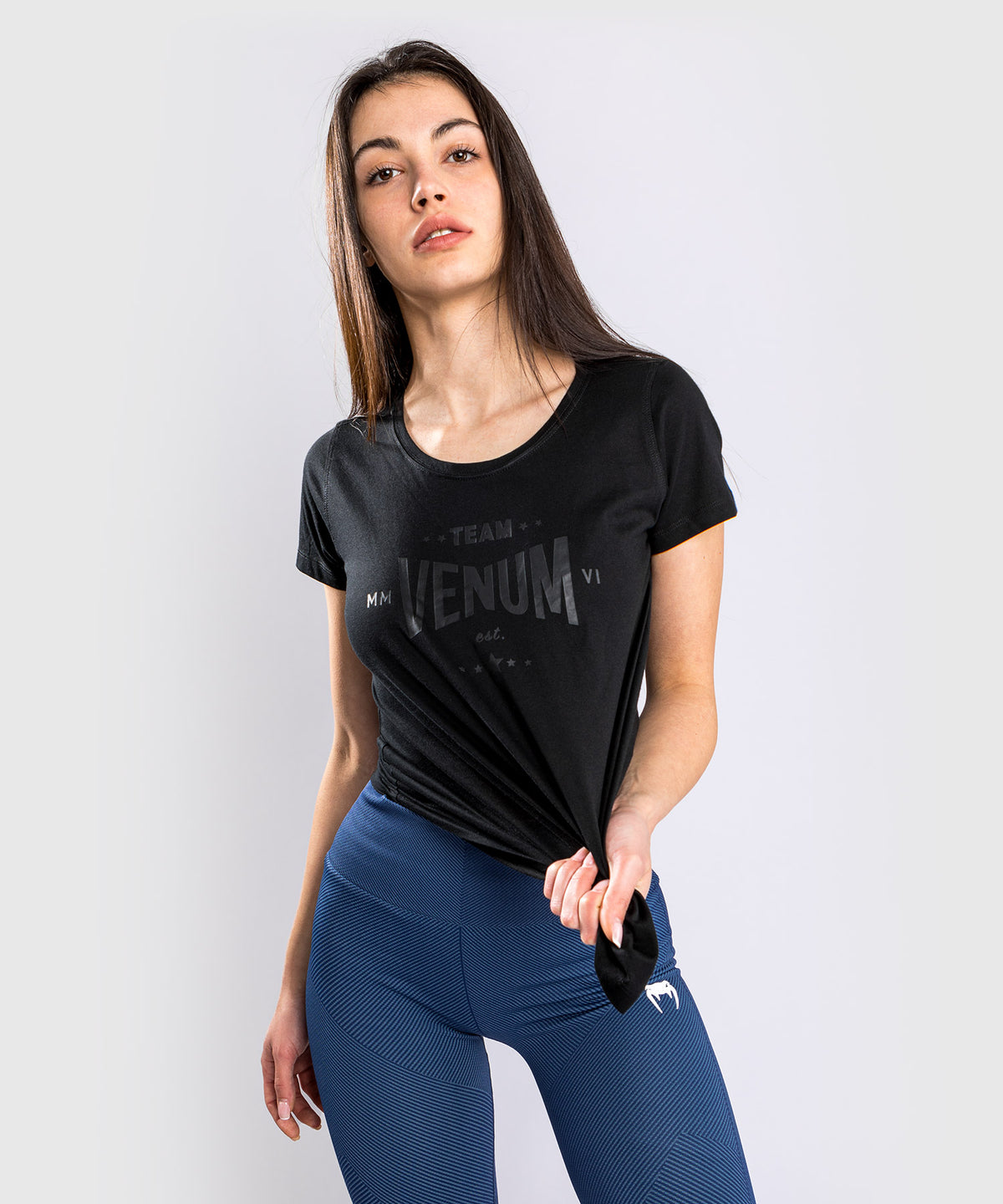 T-Shirt Venum Team 2.0 - Pour Femmes - Noir/Noir