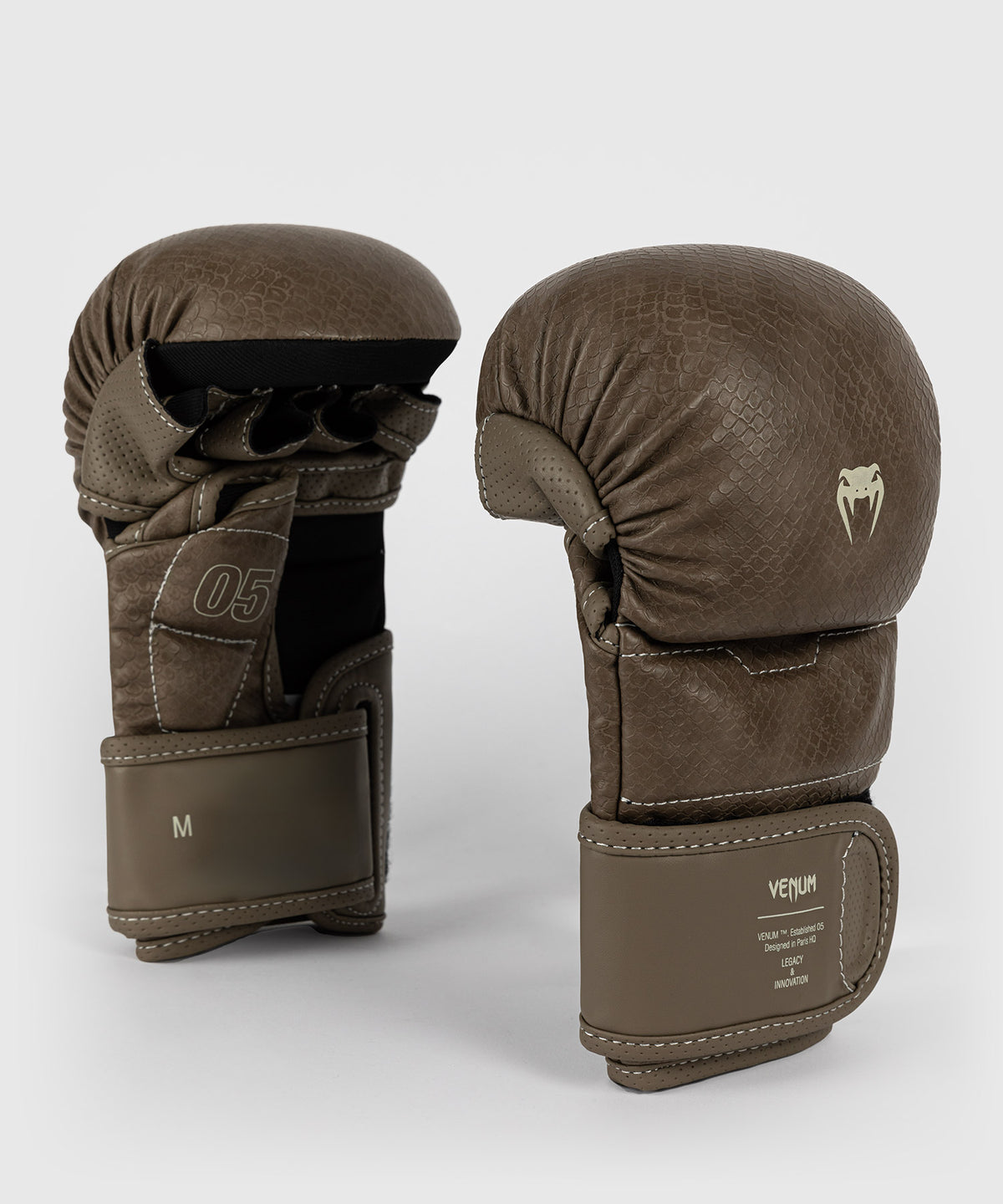Venum Impact Evo Scales Guantes de sparring MMA - Marrón