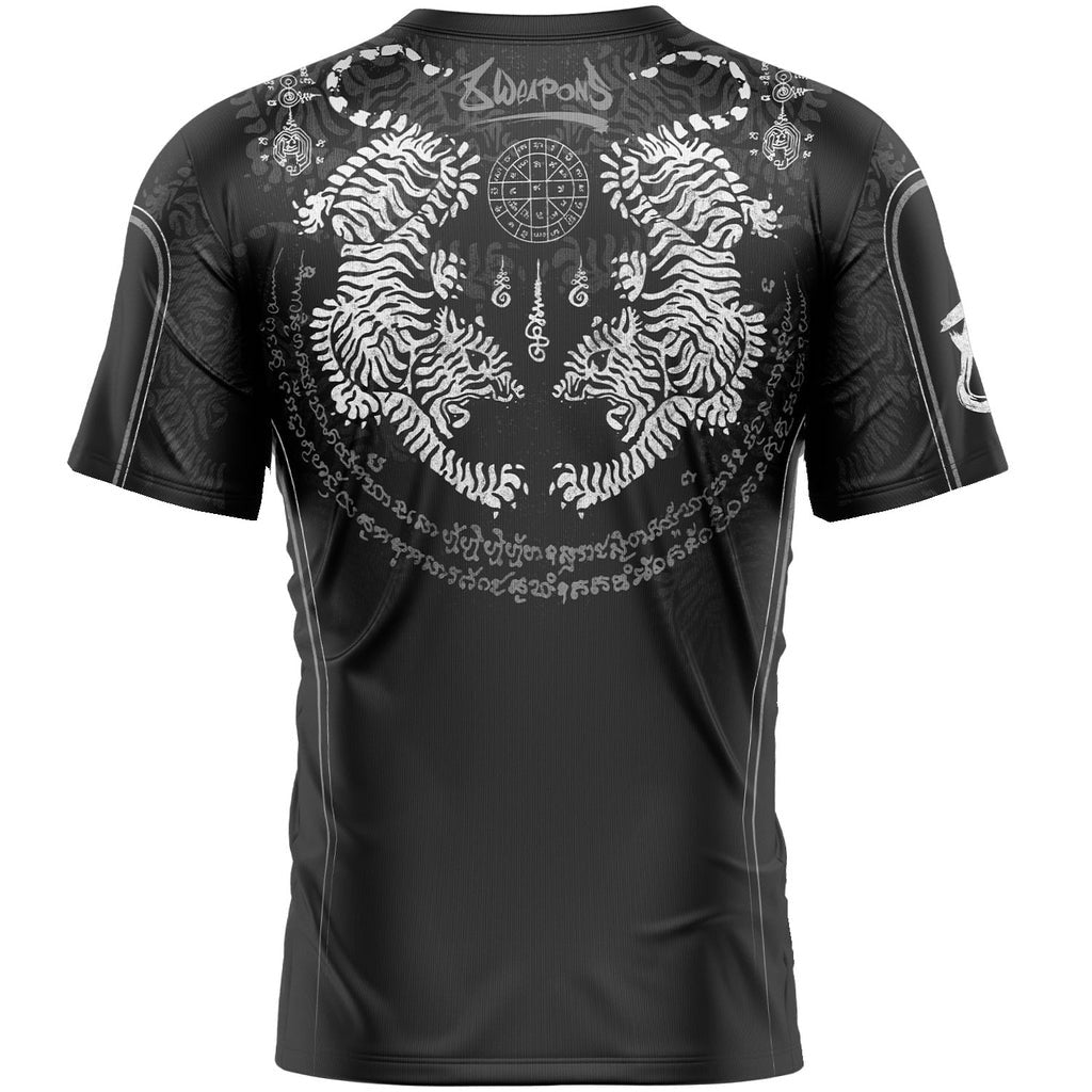 8 Weapons Functional Tiger Yant Camiseta - Negro/Grau