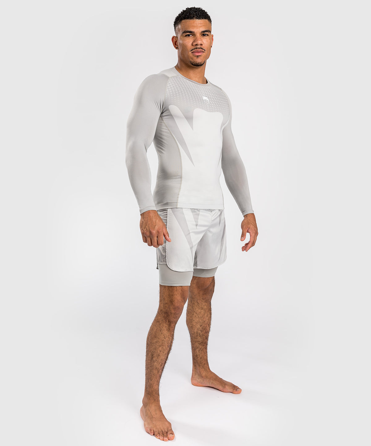 Venum Attack Rashguard de Manga Larga para Hombre - Arena