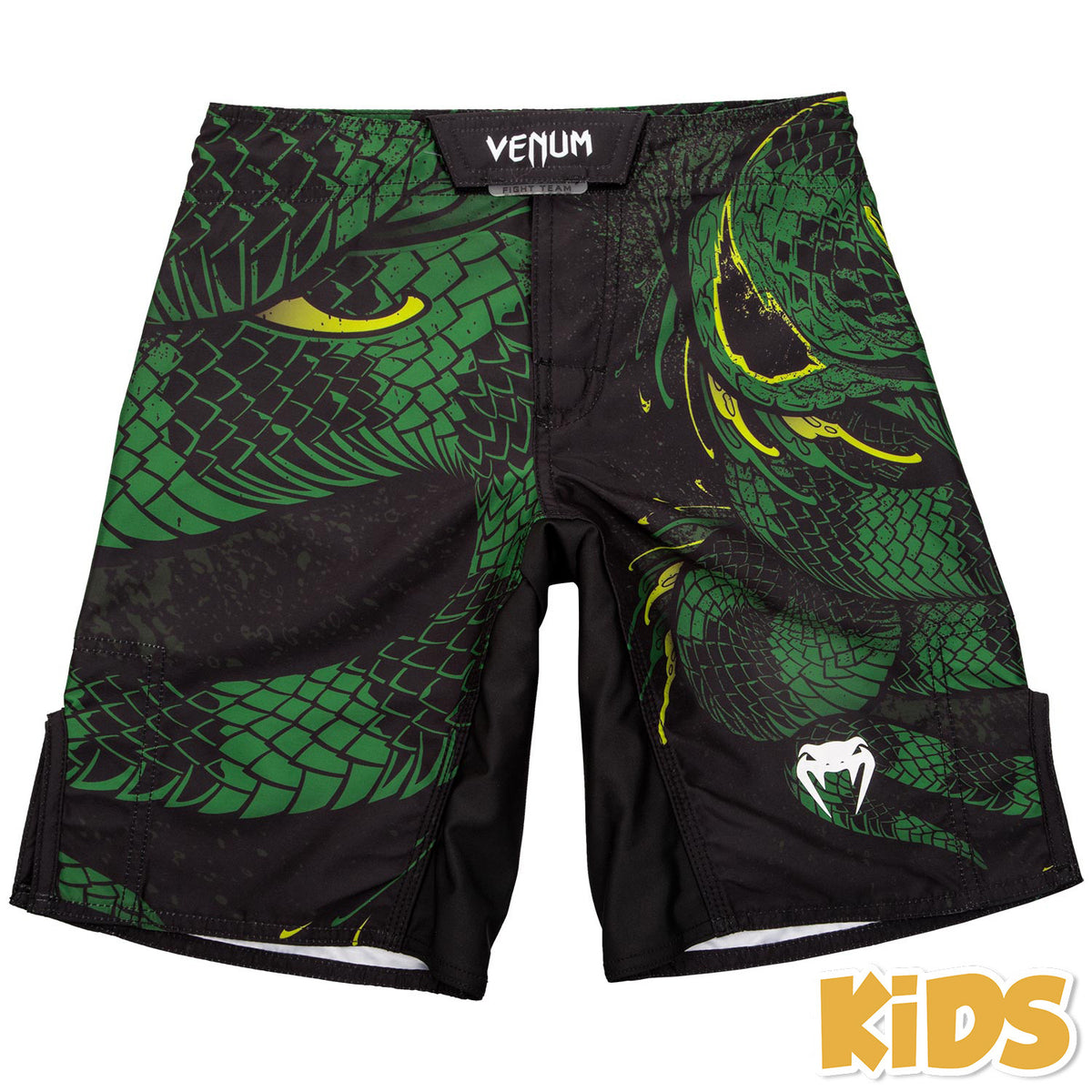 Venum Green Viper Kids Kinder Fightshorts - Schwarz/Grün