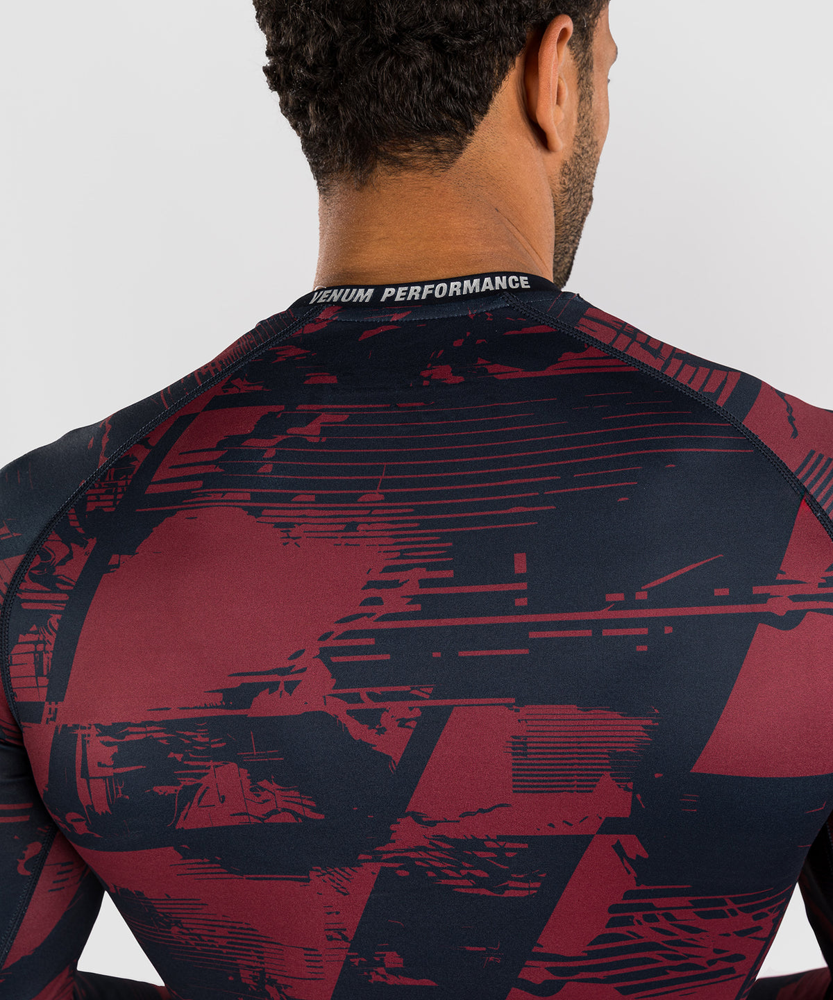 Men's UFC Zenith by Venum Burgundy Authentic Fight Week Performance Long Sleeve Rashguard
