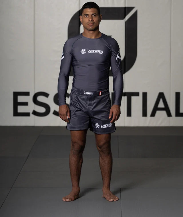 Fightshort Mid Cut Tatami Fightwear Impact - Gris
