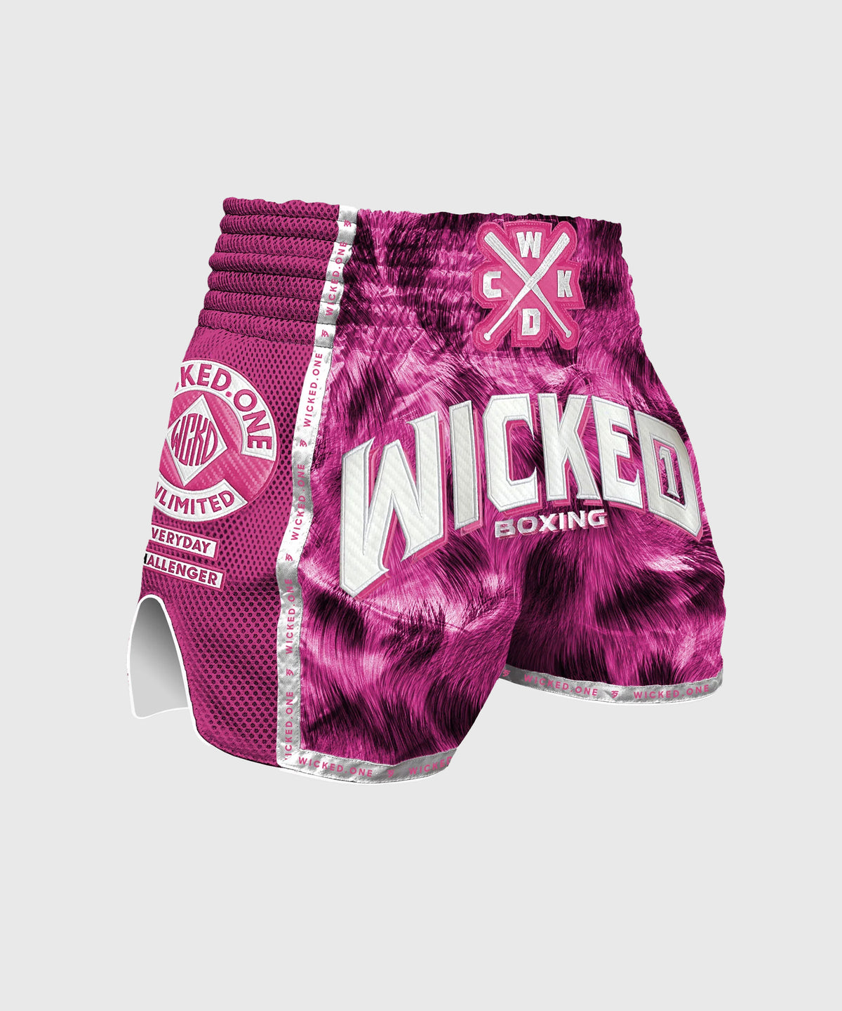 Wicked One Hunter Pantaloncini da Muay Thai - Rosa