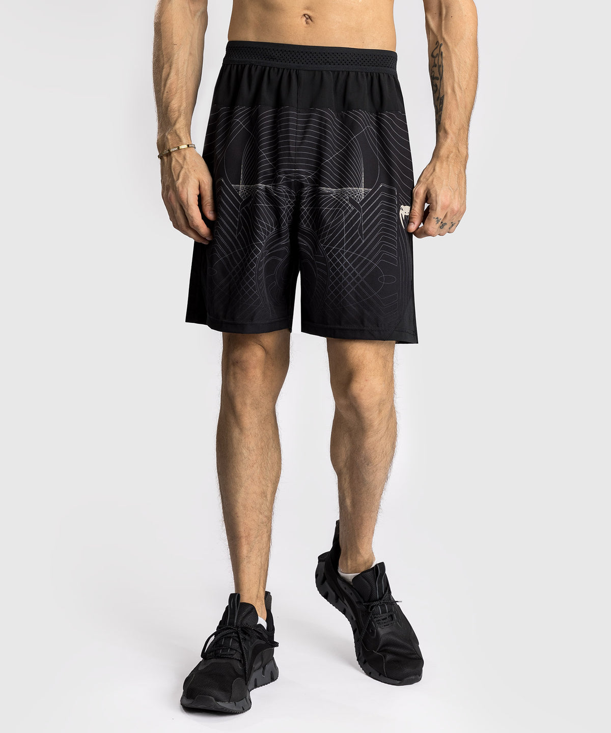 Short d'entraînement Venum G-Fit Air pour Hommes - Noir Intense/Sable Désert