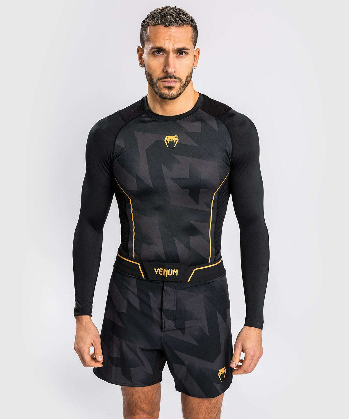 Rashguard Venum Razor - Manches Longues - Noir/Or