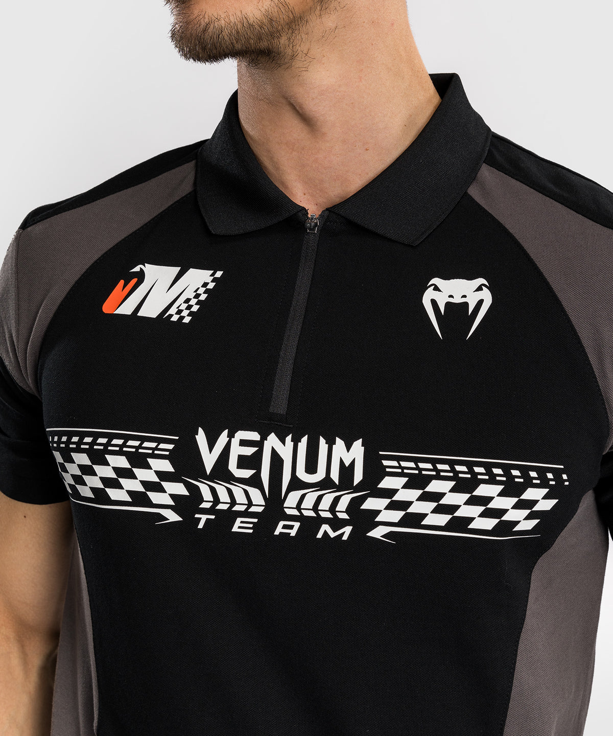 Venum Motorsport Polo de Algodón - Negro Profundo