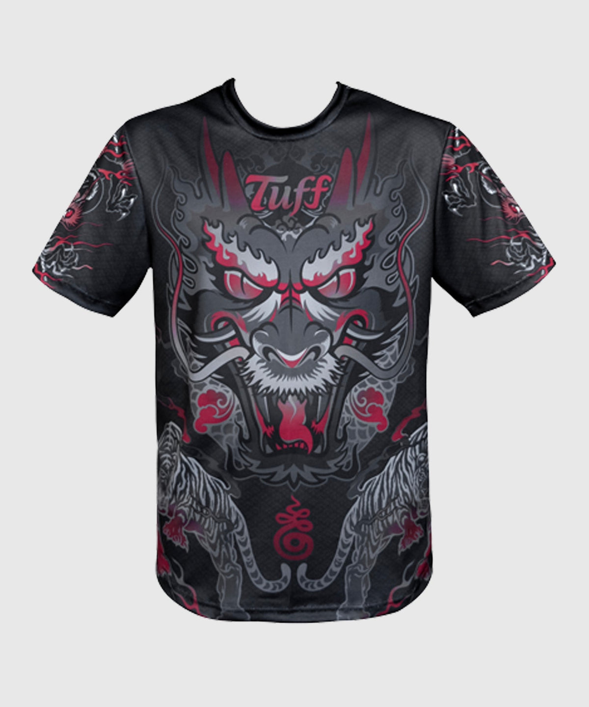 King Dry Fit Tuff Shirt Of Dragon Muay Thai T-shirt - Black