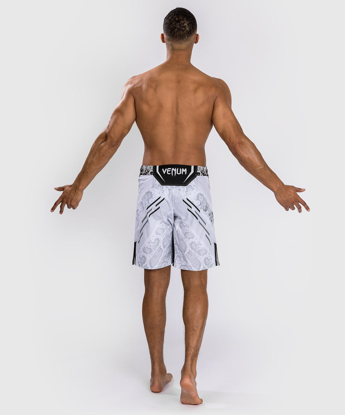 Shorts de combat Coupe longue pour Hommes UFC Adrenaline by Venum Authentic Fight Night - Blanc