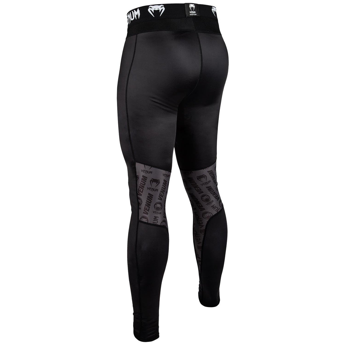 Venum Logos Compression Pants - Black/White