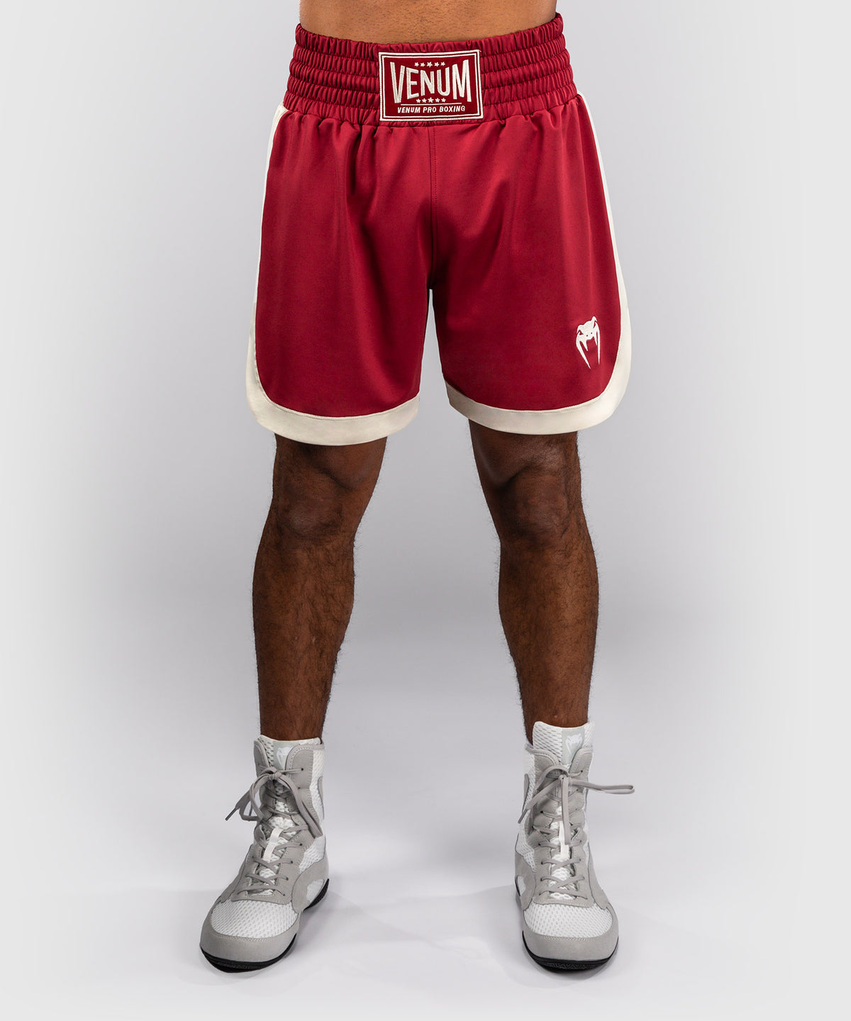 Venum Classic Boxing Shorts – Ruby Red/Ivory