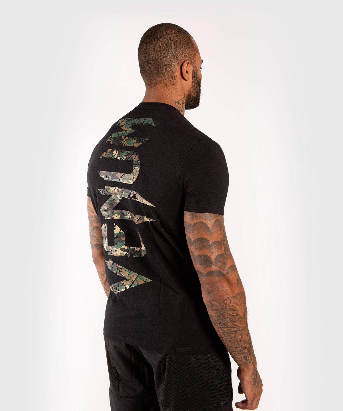 Venum Original Giant Maglietta - Nero / Camo Foresta