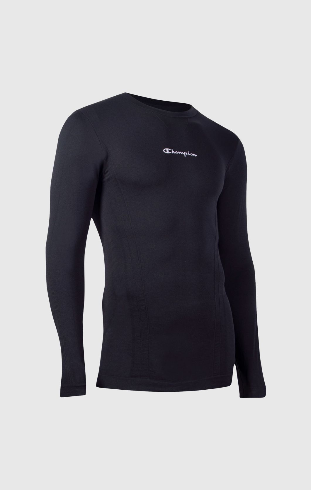 Champion Seamless Langarm T-Shirt - Schwarz