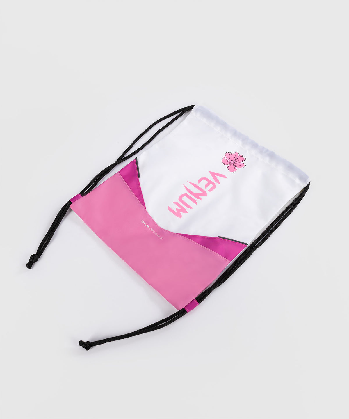 Venum Evo 2 Flower Drawstring Bag (10-15L)  - White/ Candy Pink