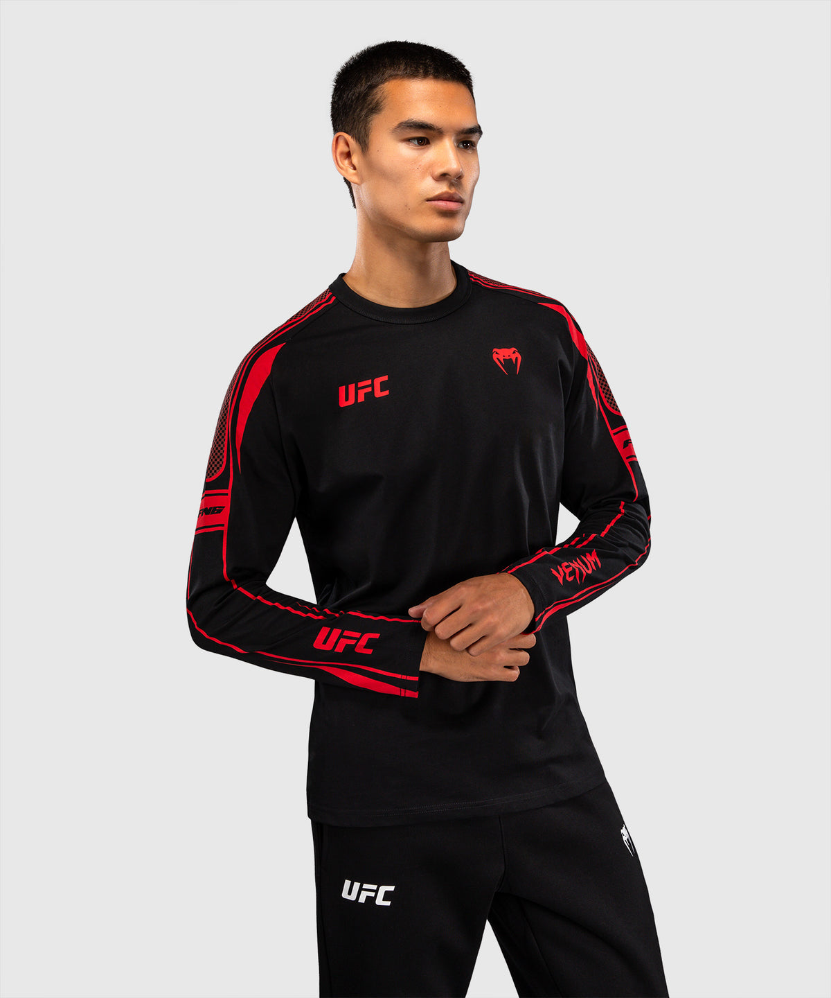 T-shirt à Manches Longues pour Homme Venum UFC Unity by Venum Authentic Fight Week - Noir