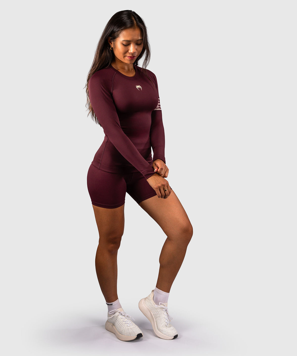 Venum Talisman Long Sleeve Rashguard - Plum