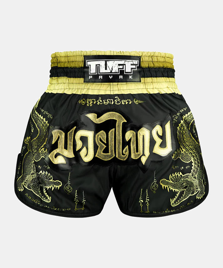 Short De Muay Thai Tuff Payak Chalawan Yantra - Noir