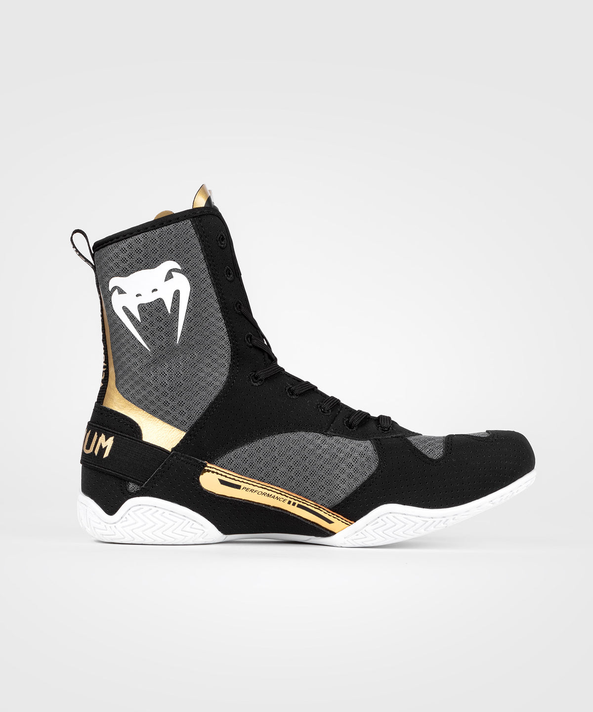 Chaussures de boxe Venum Elite - Noir/Blanc/Or