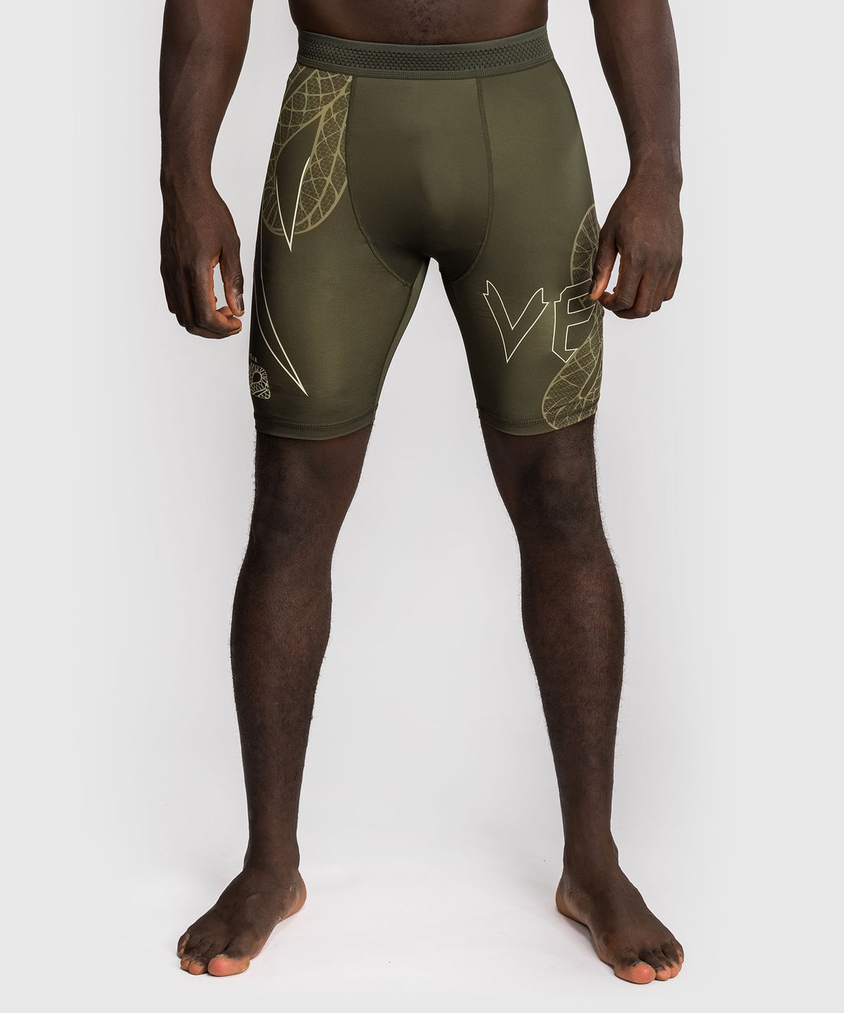 Venum Serpenti Vale Tudo Shorts - Khaki/Bronze/Ivory