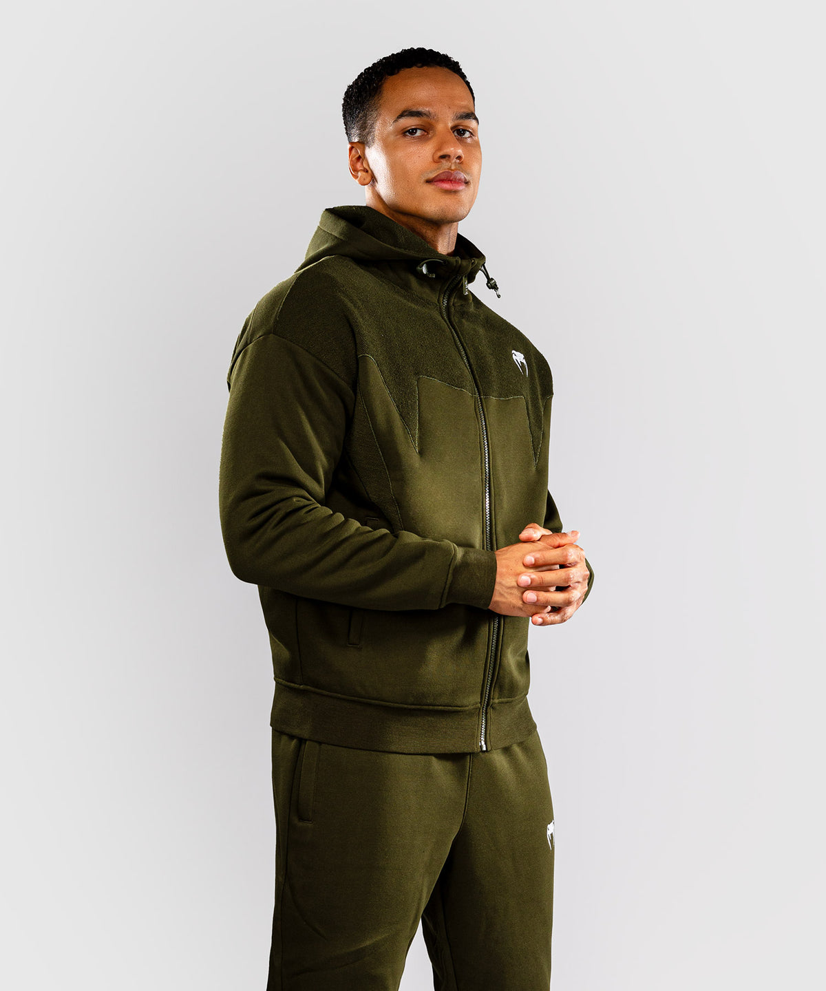 Venum Attack Fleece & Weave Track Jacket - Khaki