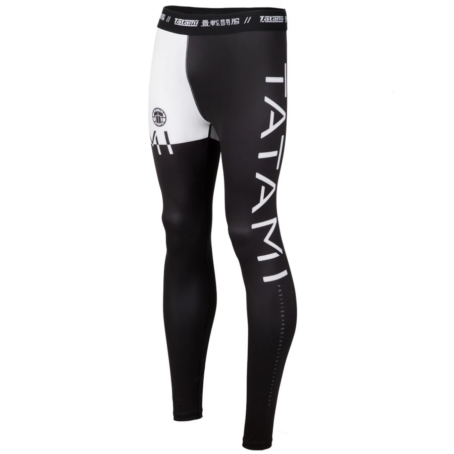 Pantalon de Compression Tatami Fightwear 50/50 - Noir/Blanc