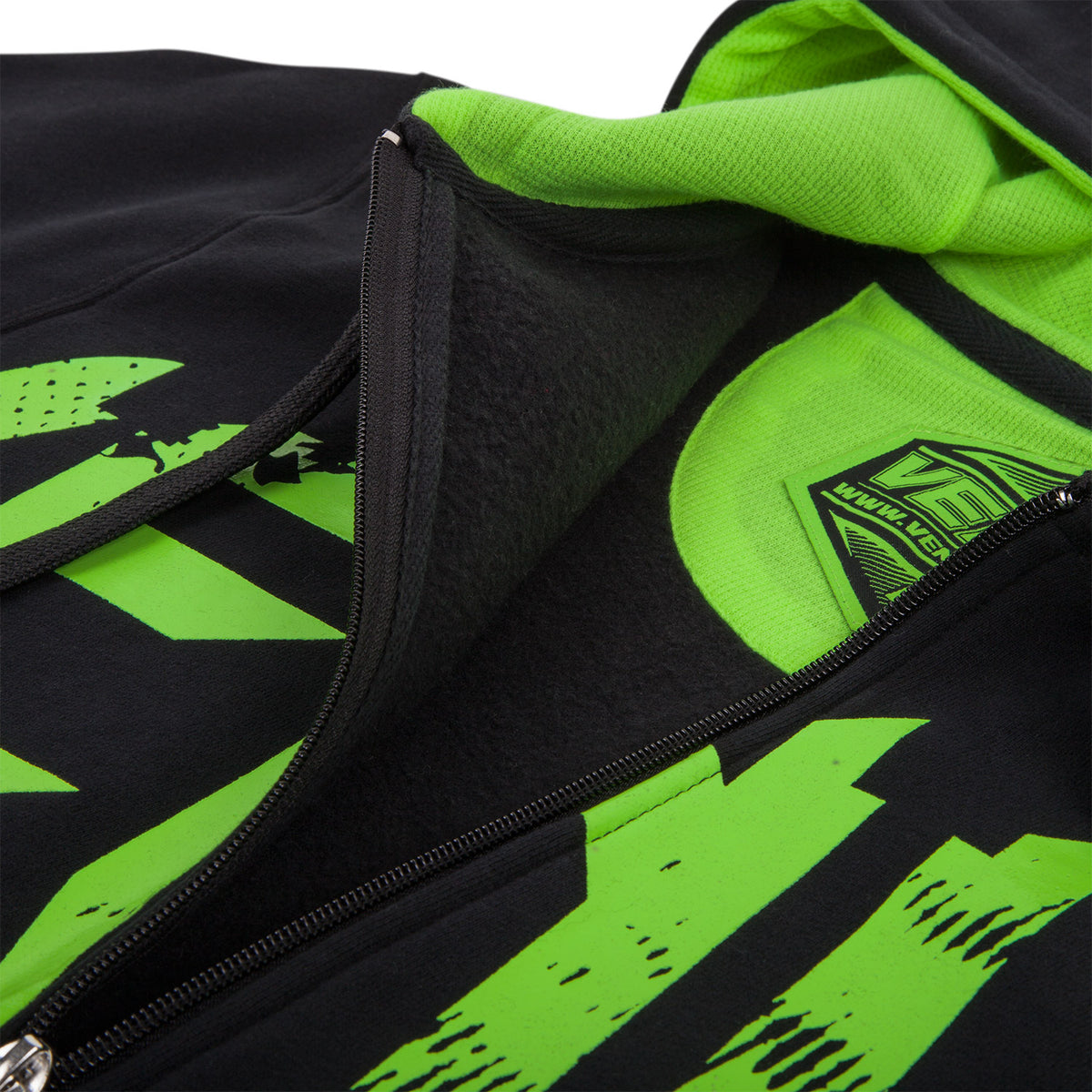 Sudadera con capucha Venum Undisouted - Negro/Amarillo Fluo