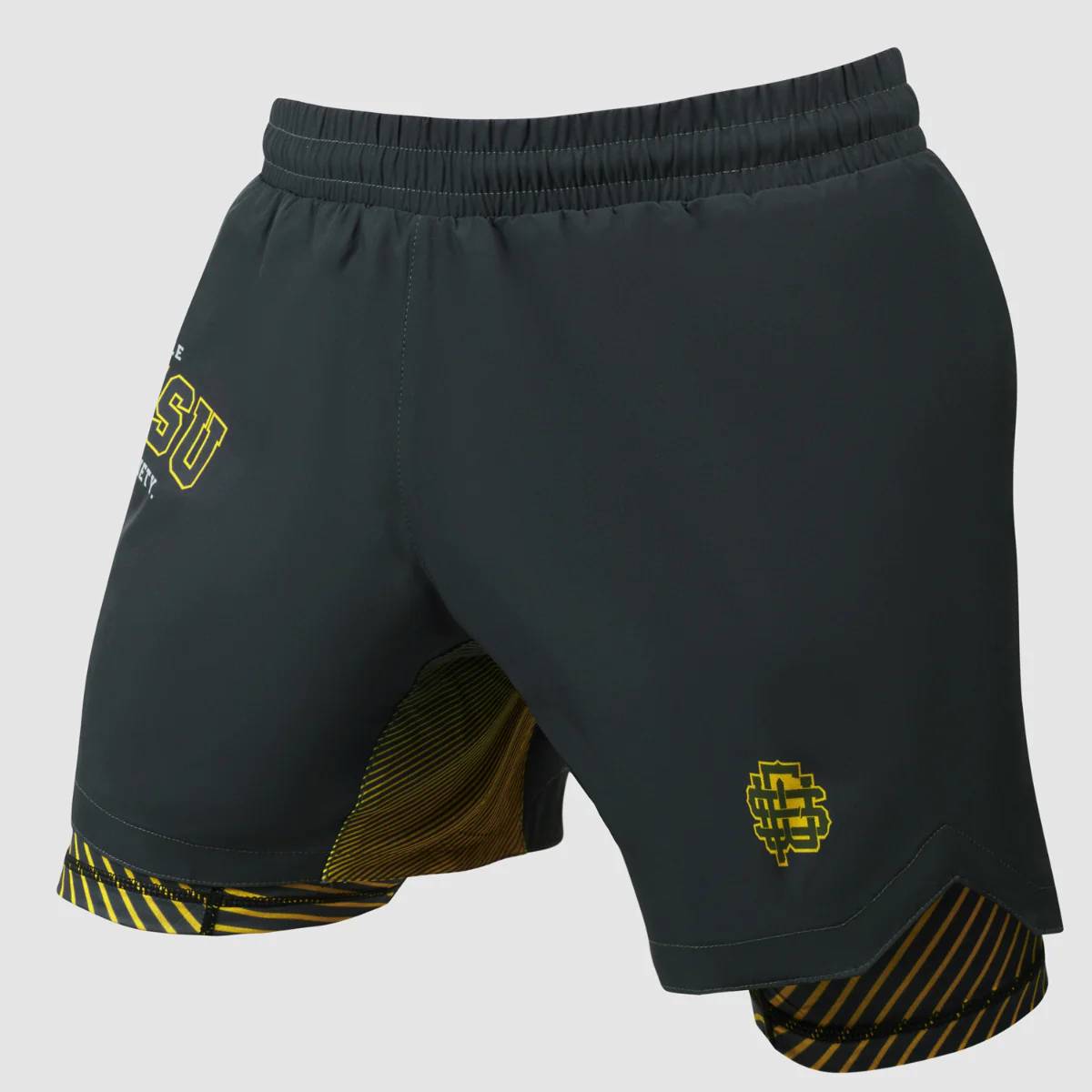 Fumetsu Dual Layer Varsity Fightshorts - Grau