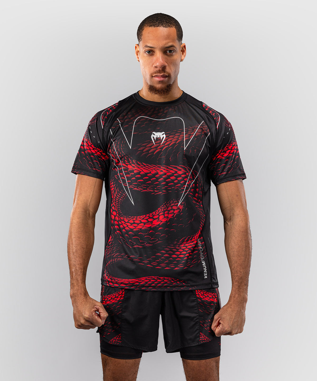 Venum Matupa Dry Tech T-Shirt - Black/Red/Silver