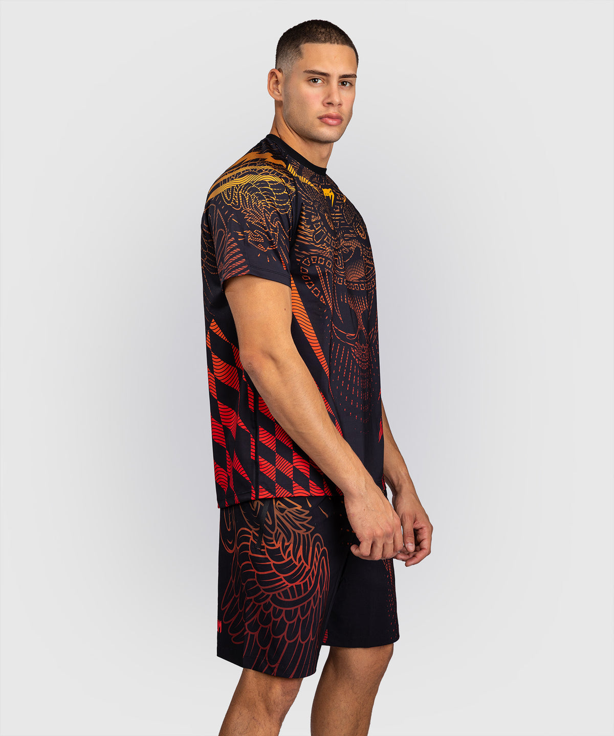 Venum Quetzal Fury Dry-Tech Camiseta - Negro/Rojo Fury/Mandarina