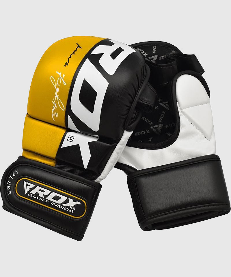 RDX Sports T6 Guantoni da Sparring MMA - Giallo
