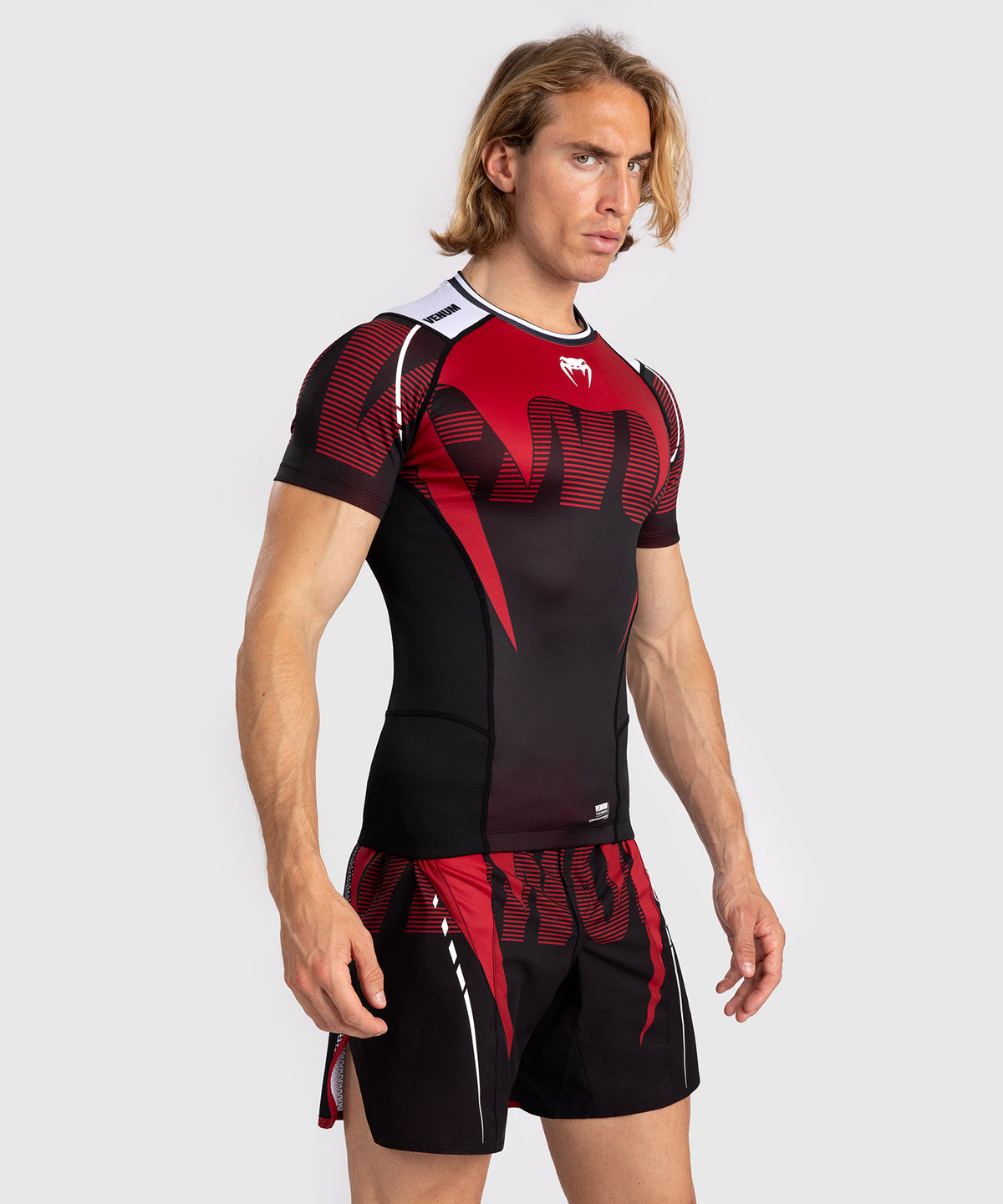 Venum Adrenaline Rashguard a Maniche Corte da Uomo - Red