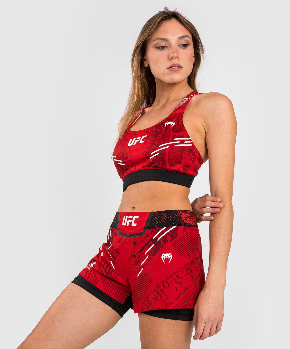 UFC Adrenaline by Venum Authentic Fight Night  Women's Sports Bra - Rot