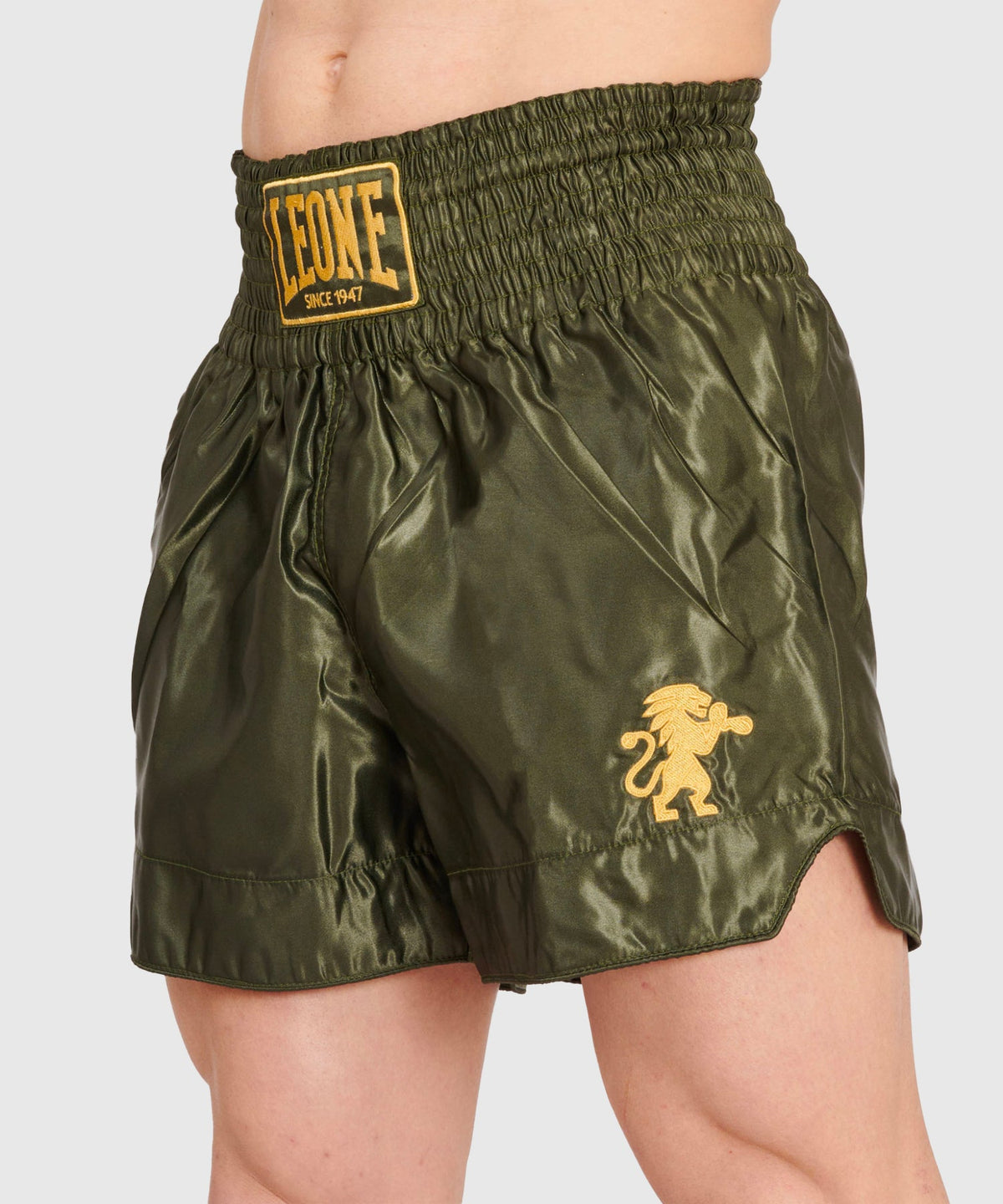 Leone Basic Muay Thai Shorts - Khaki