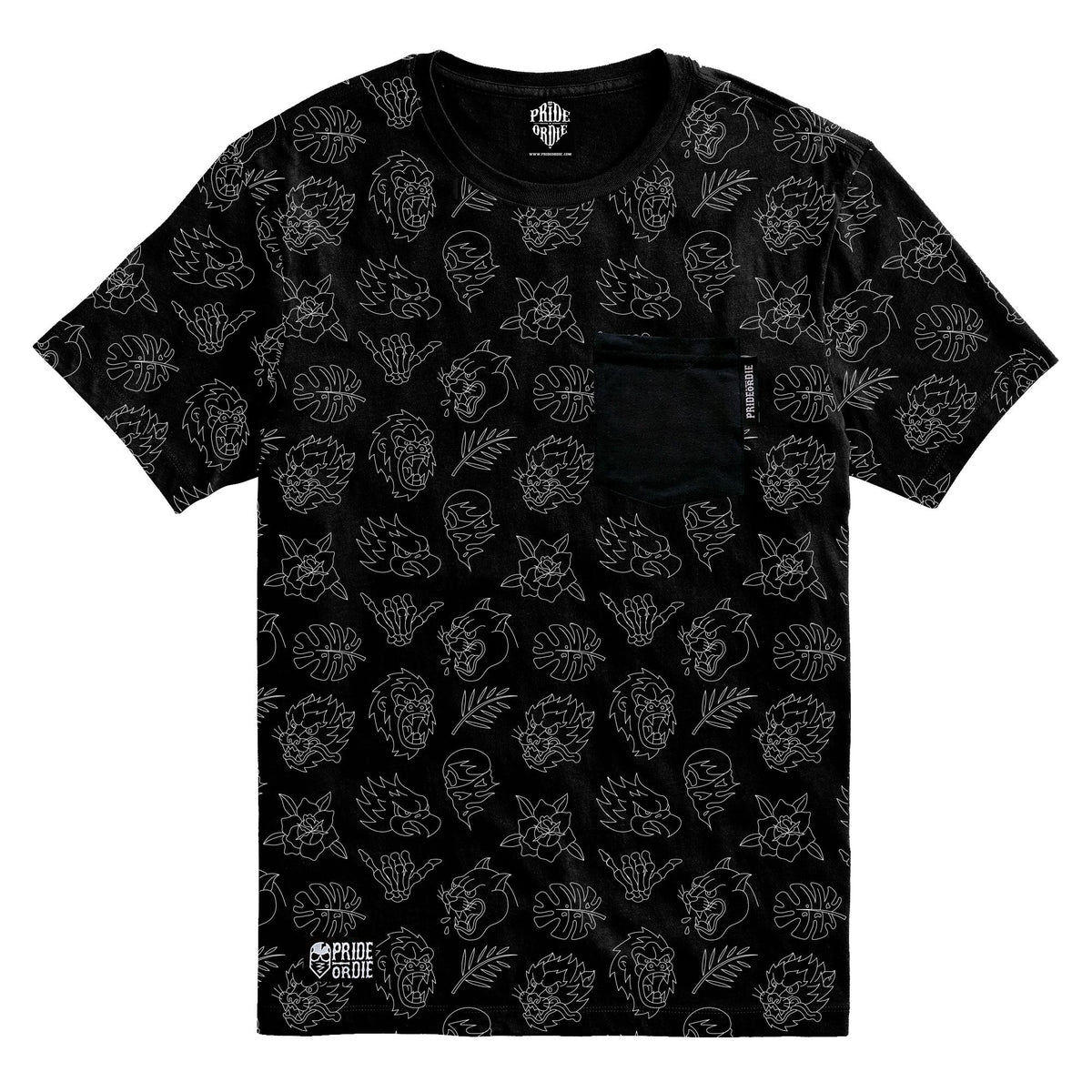 Pride Or Die Wild Side Training T-shirt - Black