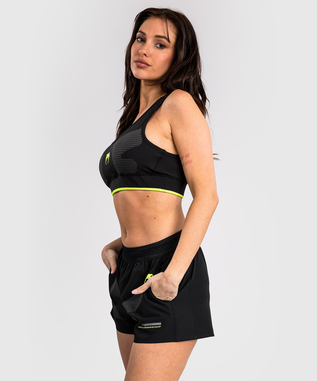 Venum Training Camp 4.0 Sujetador deportivo - Negro/Verde neón