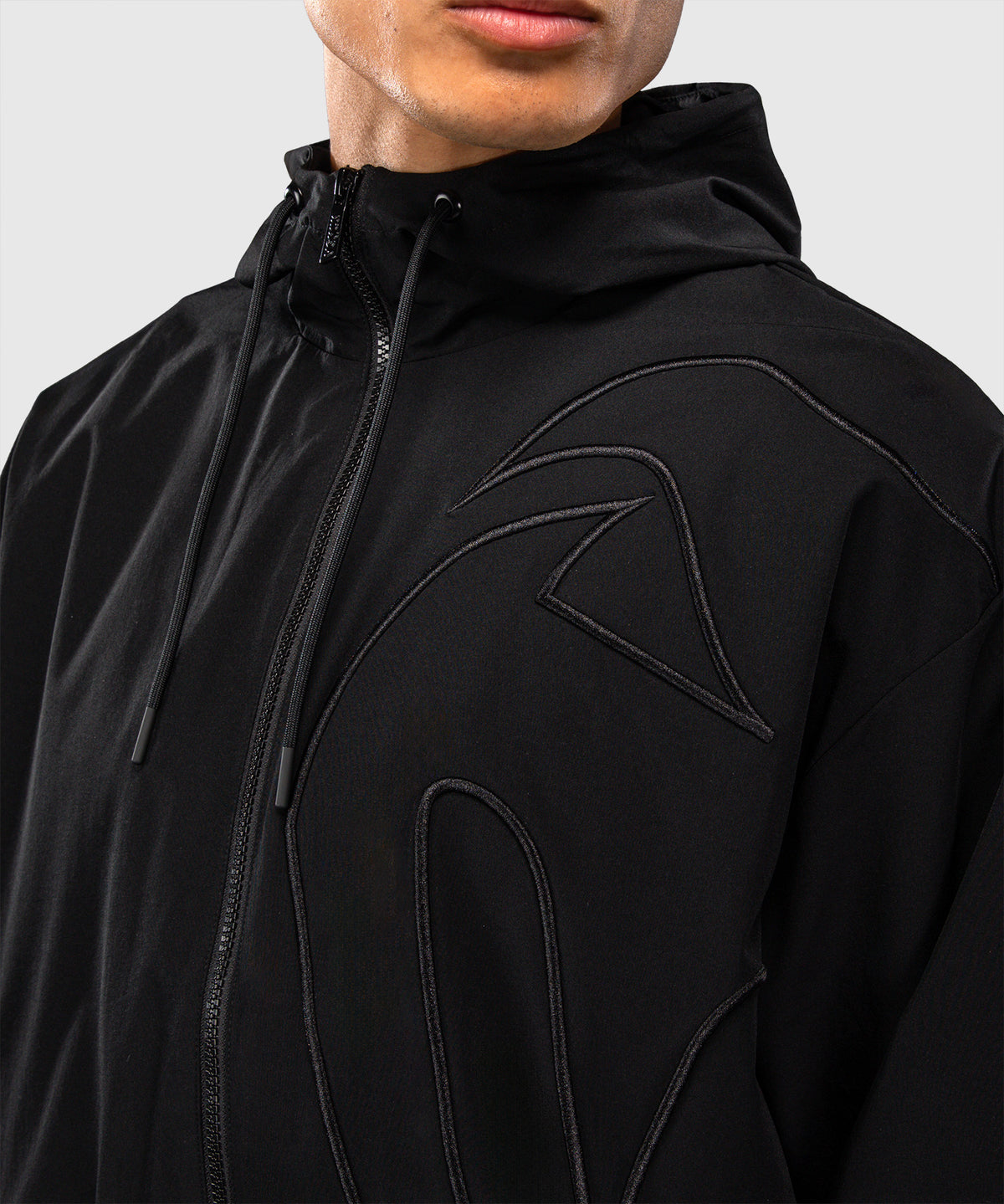 Venum Giant 3D Kapuzenpullover mit Reißverschluss - Schwarz