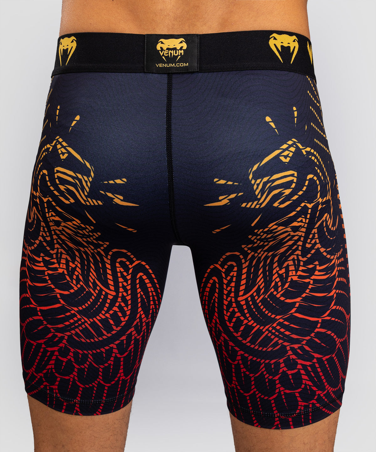 Venum Quetzal Fury Guantes Vale Tudo - Negro/Rojo Fury/Mandarina