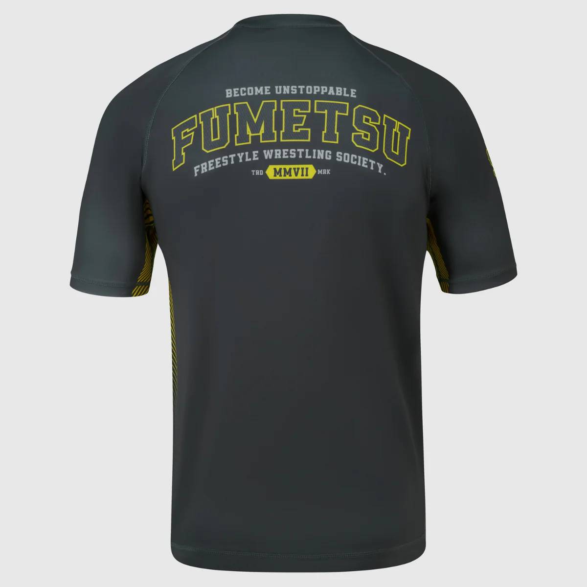 Fumetsu Varsity Rashguard de Manga Corta - Grau